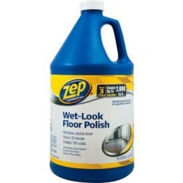 Zep® Wet-Look Floor Finish, Gallon Bottle, 4 Bottles - ZUWLFF128, Amrep, Mfr#: ZUWLFF128